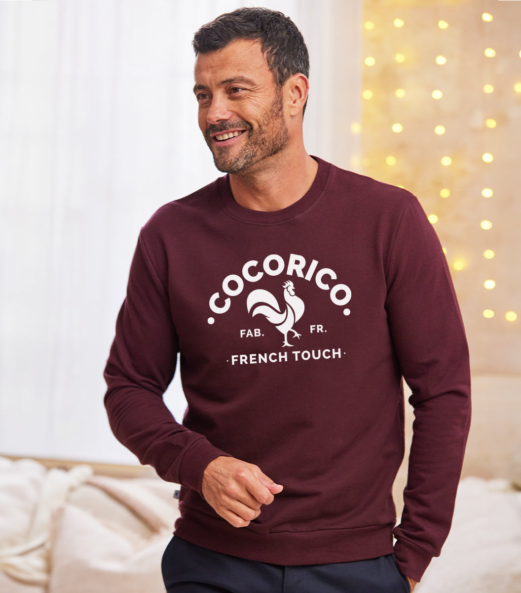 Sweat Homme Bordeaux - Coq Français