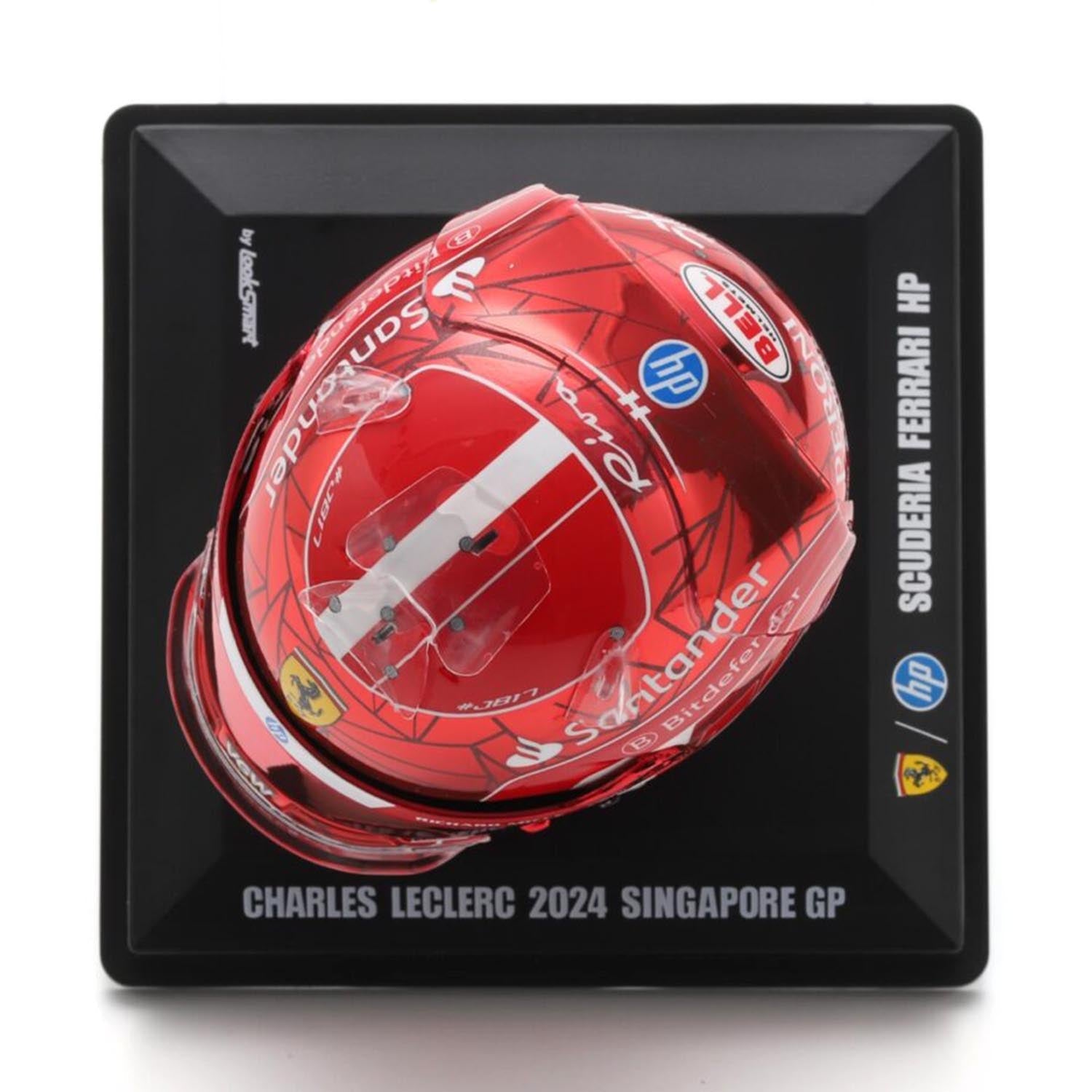 #16 Leclerc Singapore GP 2024 1:5 Mini Helmet