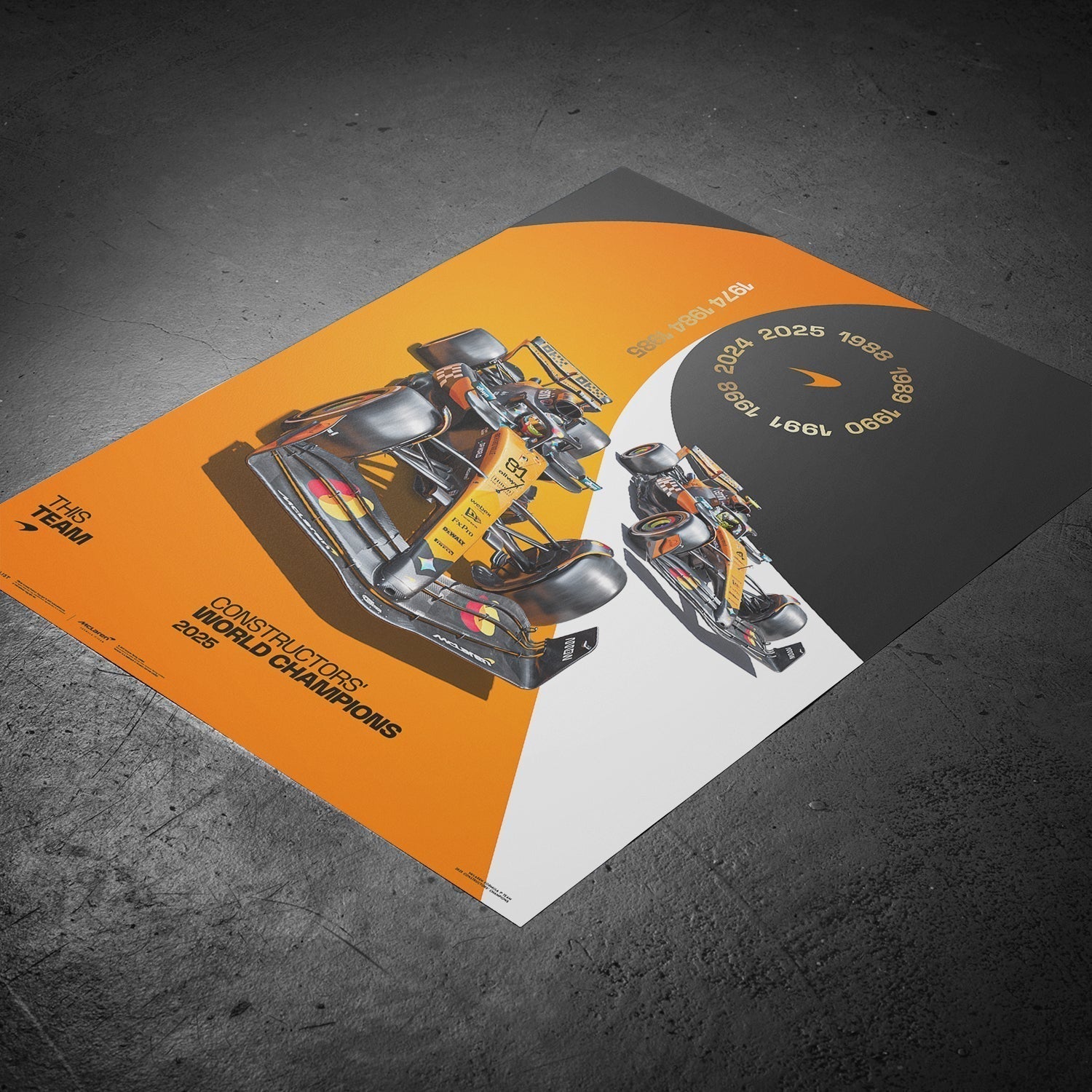 2025 Constructors World Champions | Official Poster | Large