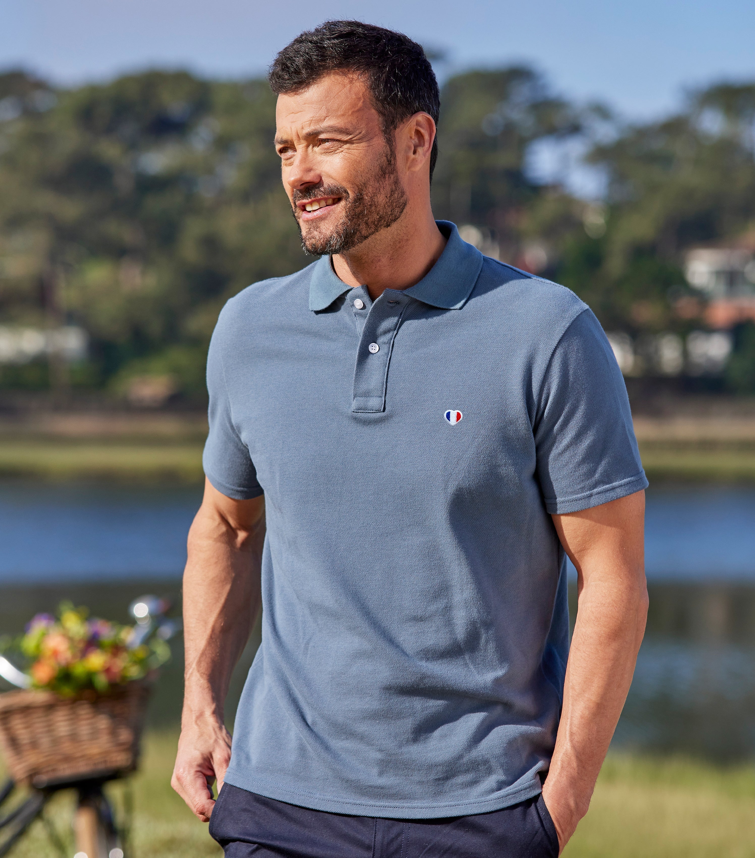 Polo Homme Azur - Iconique