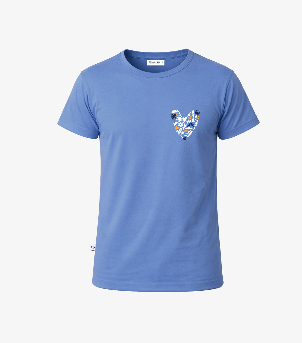 T-shirt Pyjama Homme Bleu Riviera - Rêveur