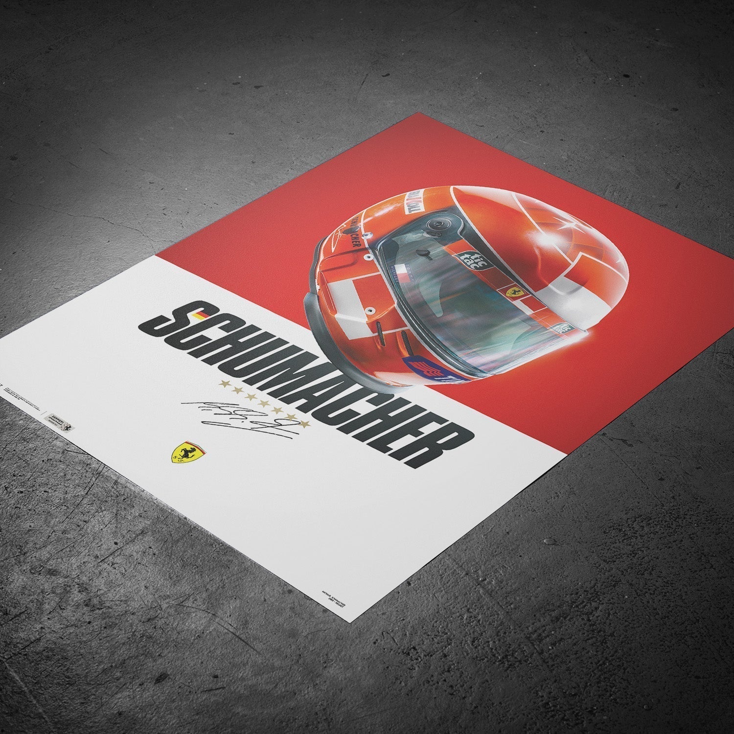Michael Schumacher Helmet | Poster | Large