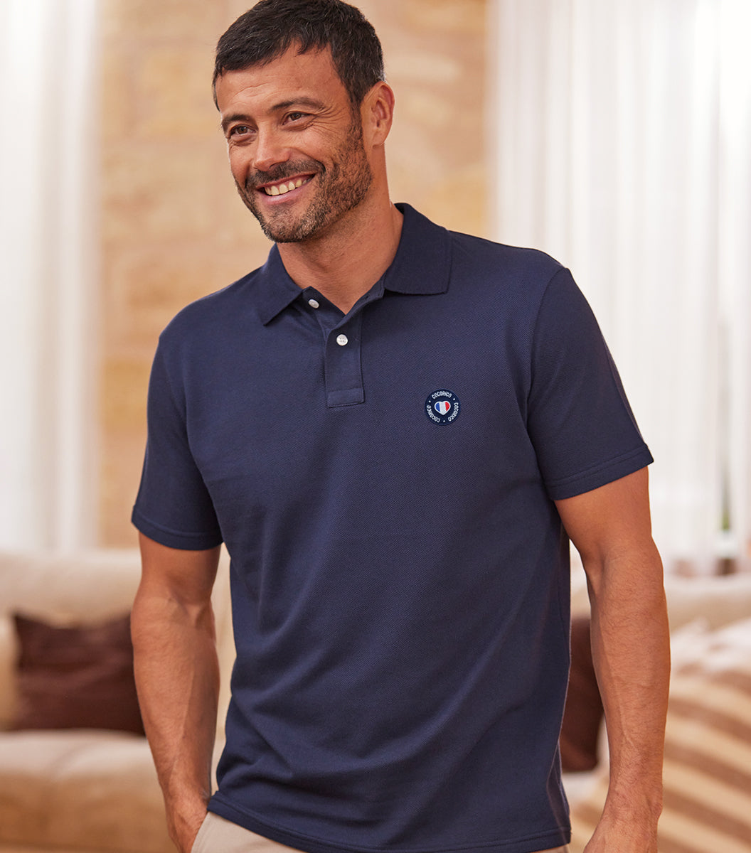 Polo Homme Marine - Blason