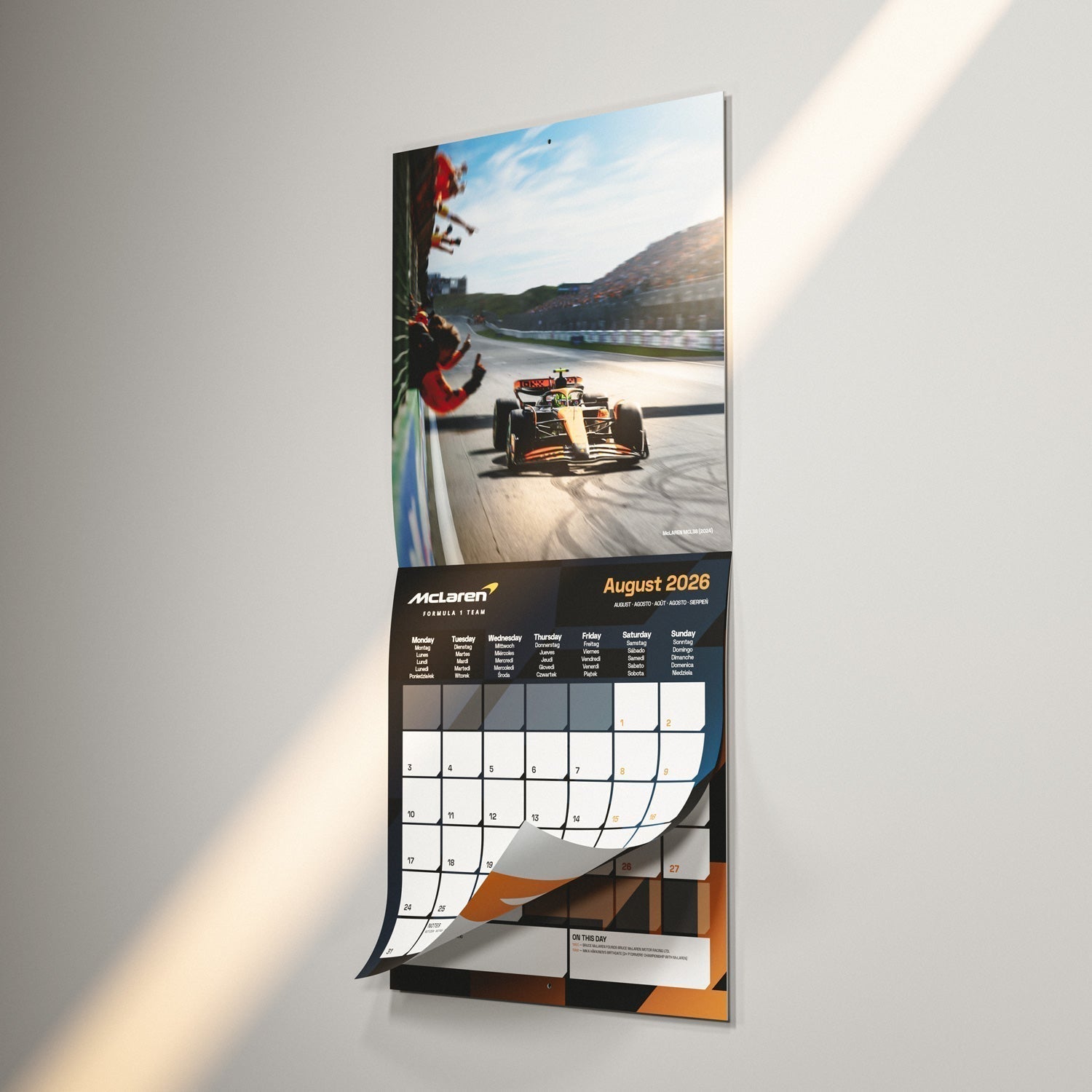 Official 2026 McLaren F1 Wall Calendar
