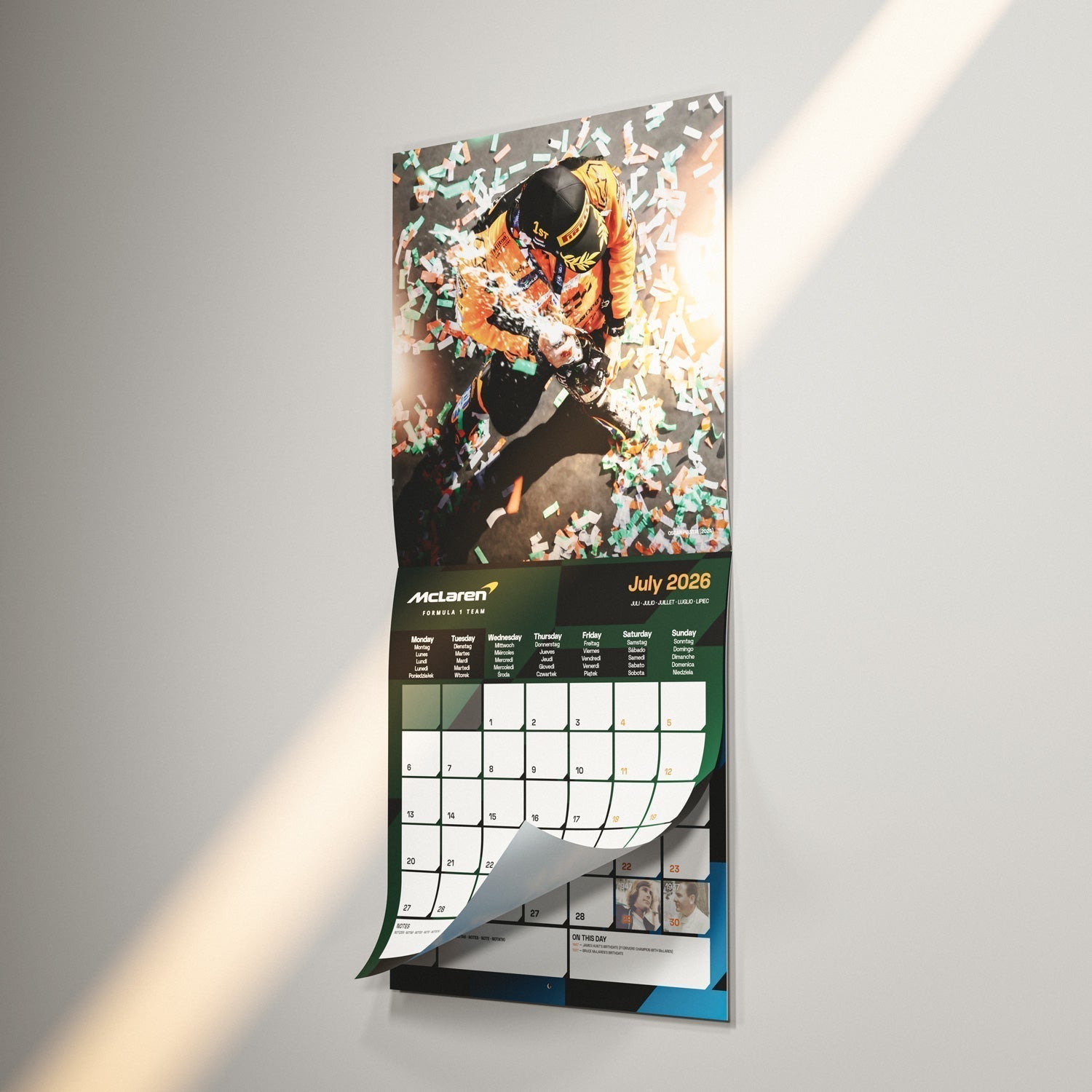 Official 2026 McLaren F1 Wall Calendar