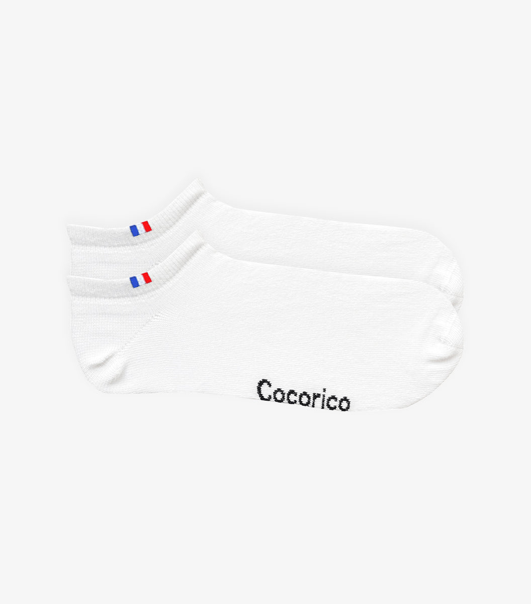 Chaussettes Femme Blanc x2 - Pack Invisible