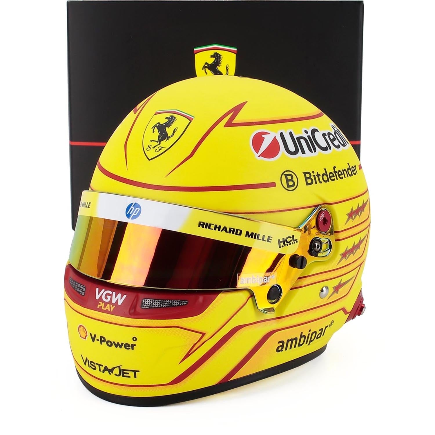 #44 Hamilton 2025 1:2 Mini Helmet by Bell