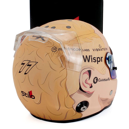 #77 Bottas Bahrain GP 2023 "Mullet" 1:2 Mini Helmet