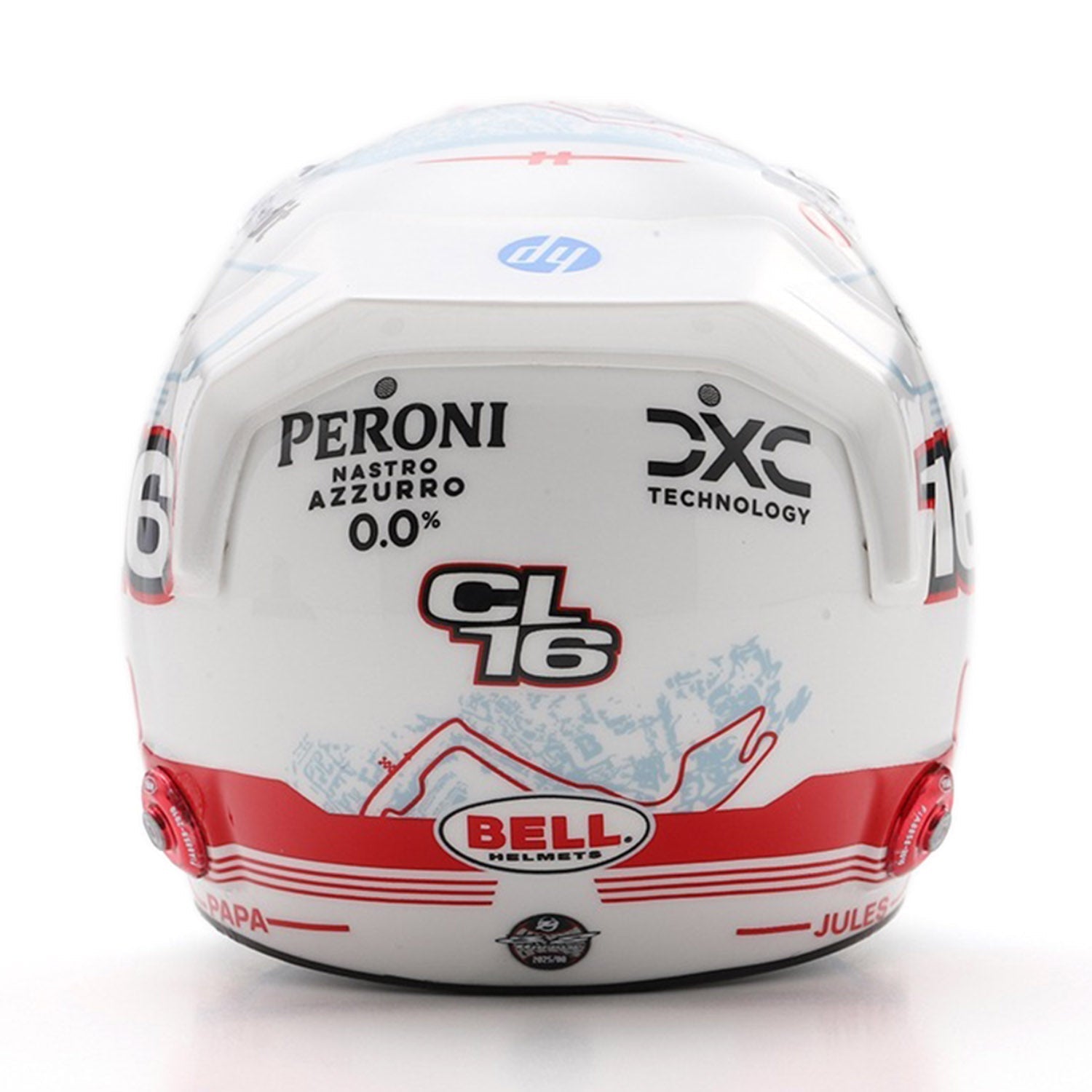 #16 Leclerc Monaco GP 2025 1:5 Mini Helmet