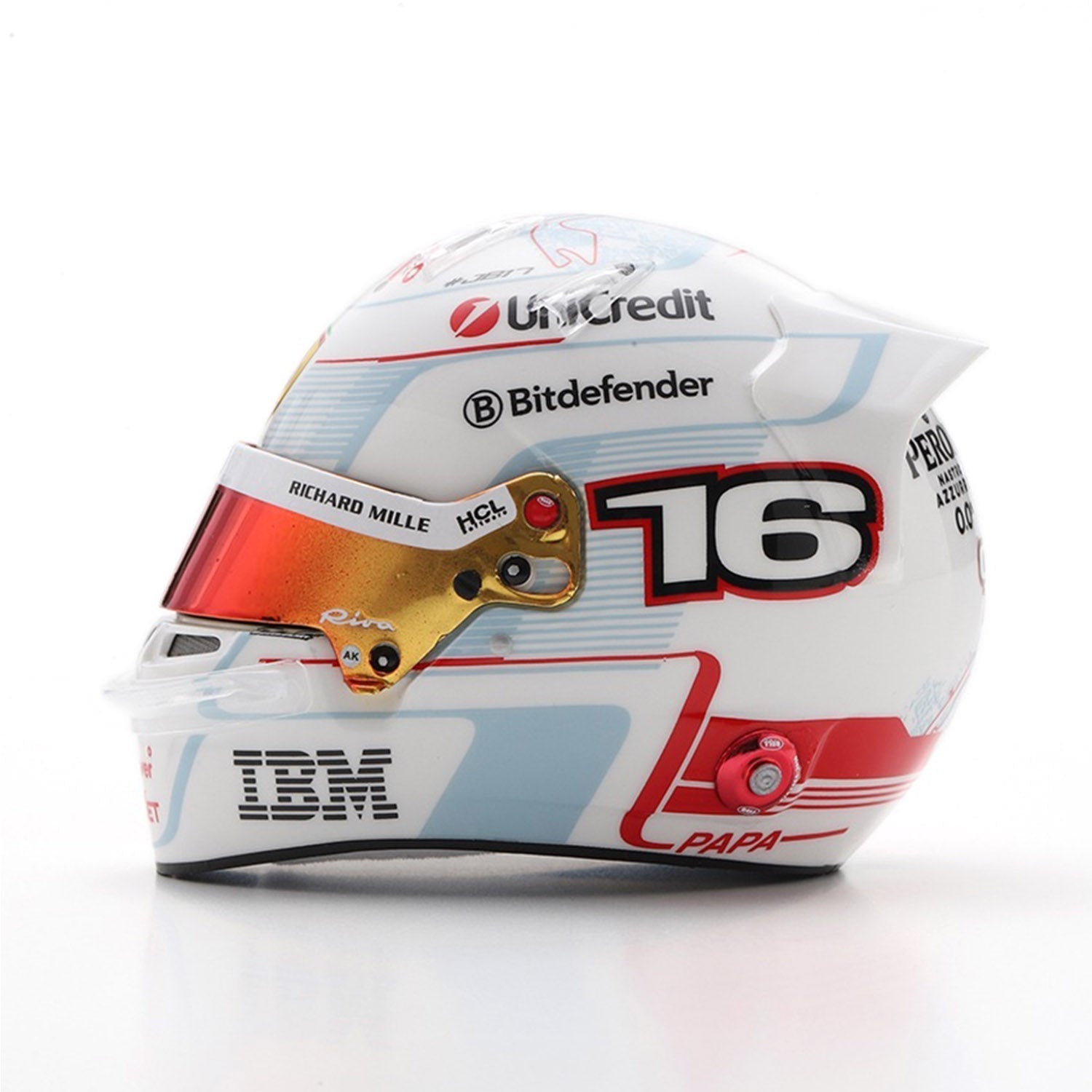 #16 Leclerc Monaco GP 2025 1:5 Mini Helmet