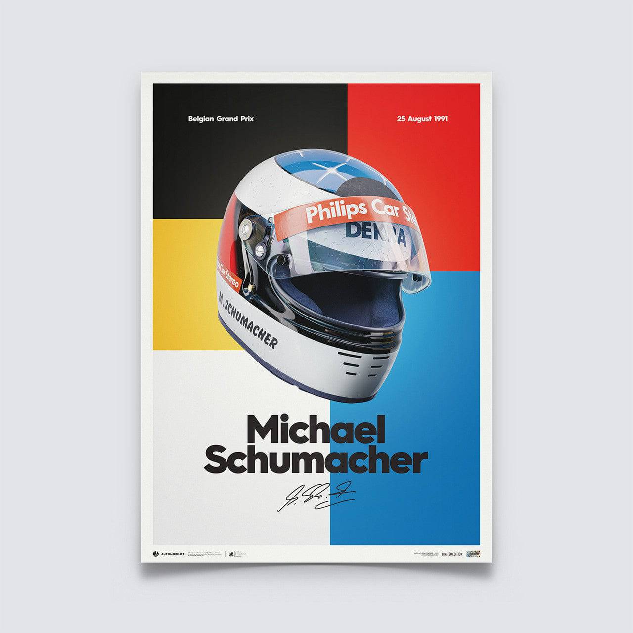 Michael Schumacher - Helmet - 1991 | Edition of 200