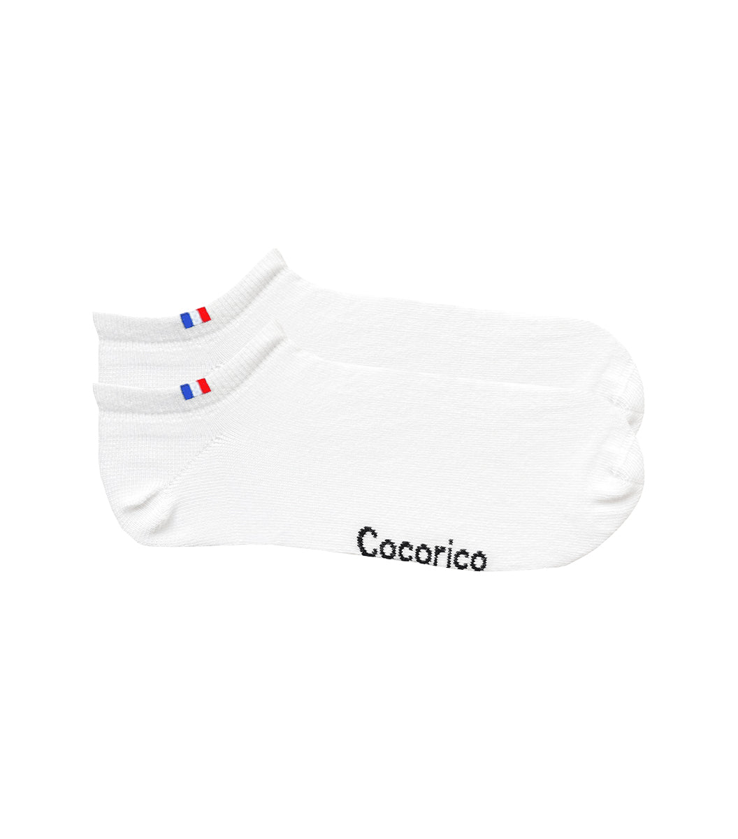Chaussettes Femme Blanc x2 - Pack Invisible