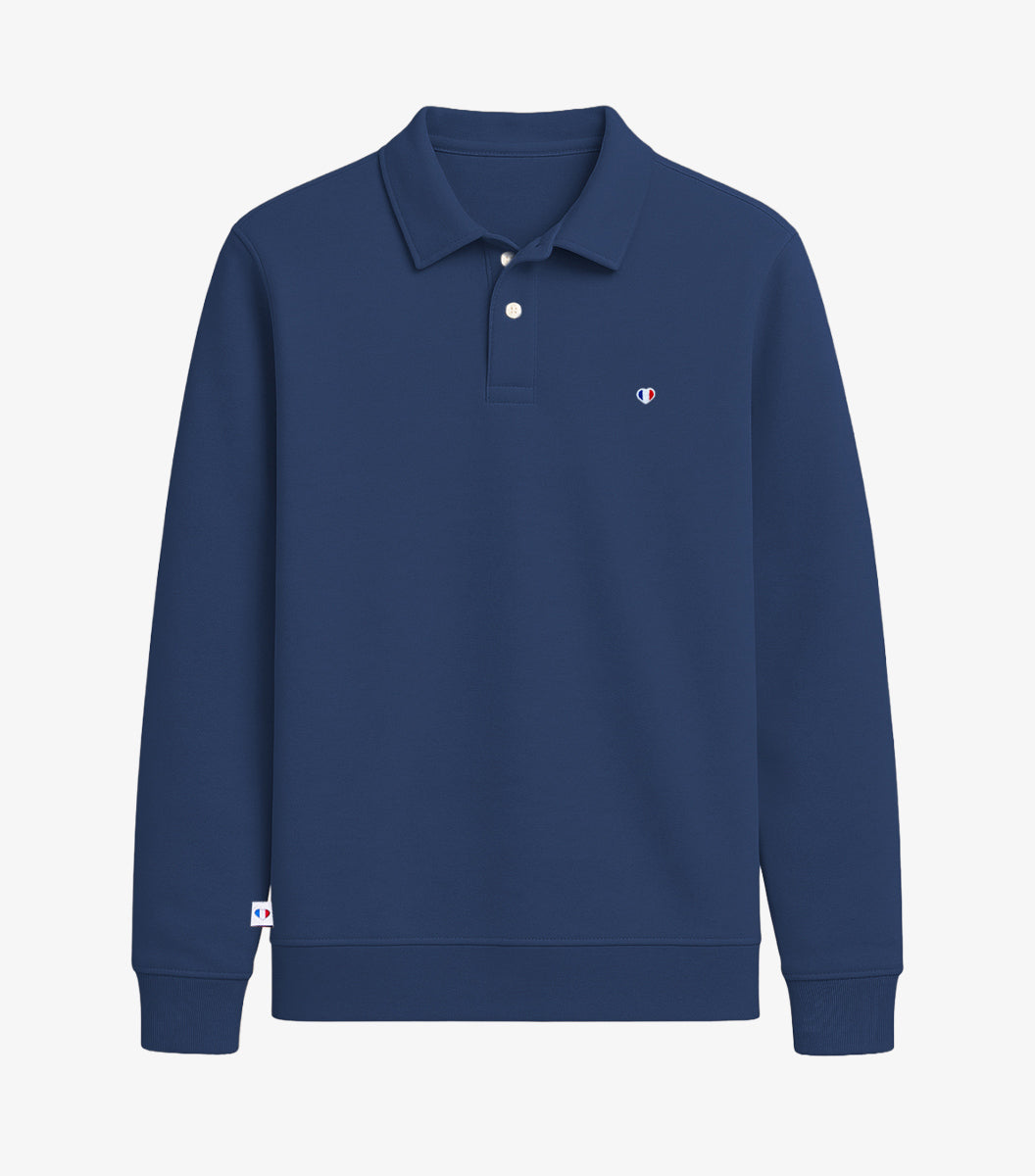 Sweat Polo Homme Marine - Iconique