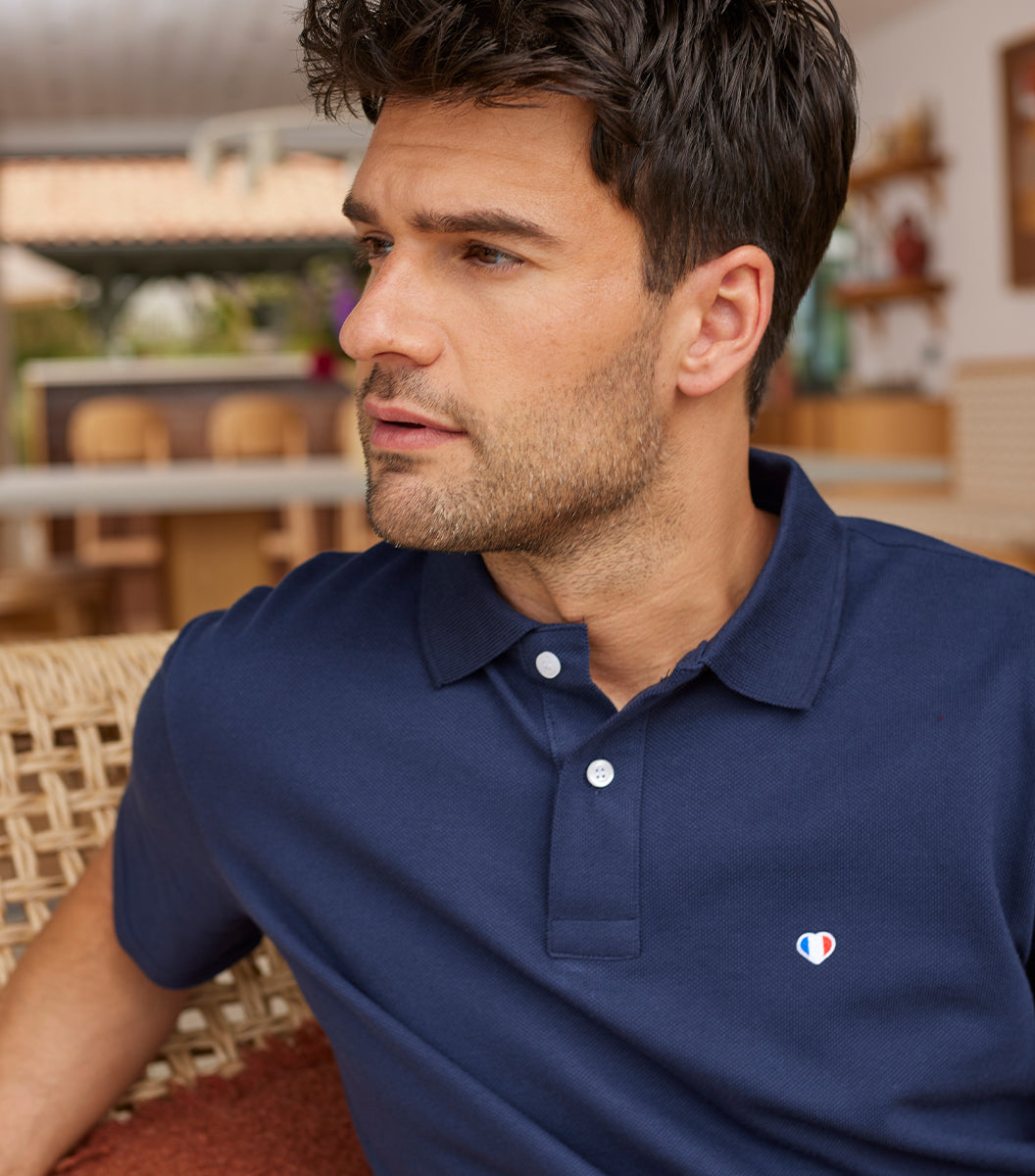 Polo Homme Marine - Iconique