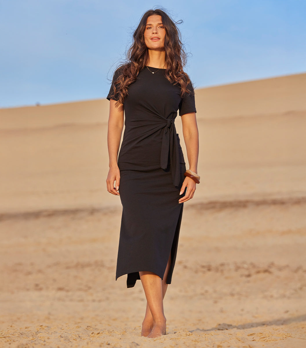 Robe Longue Femme Noir - Selen