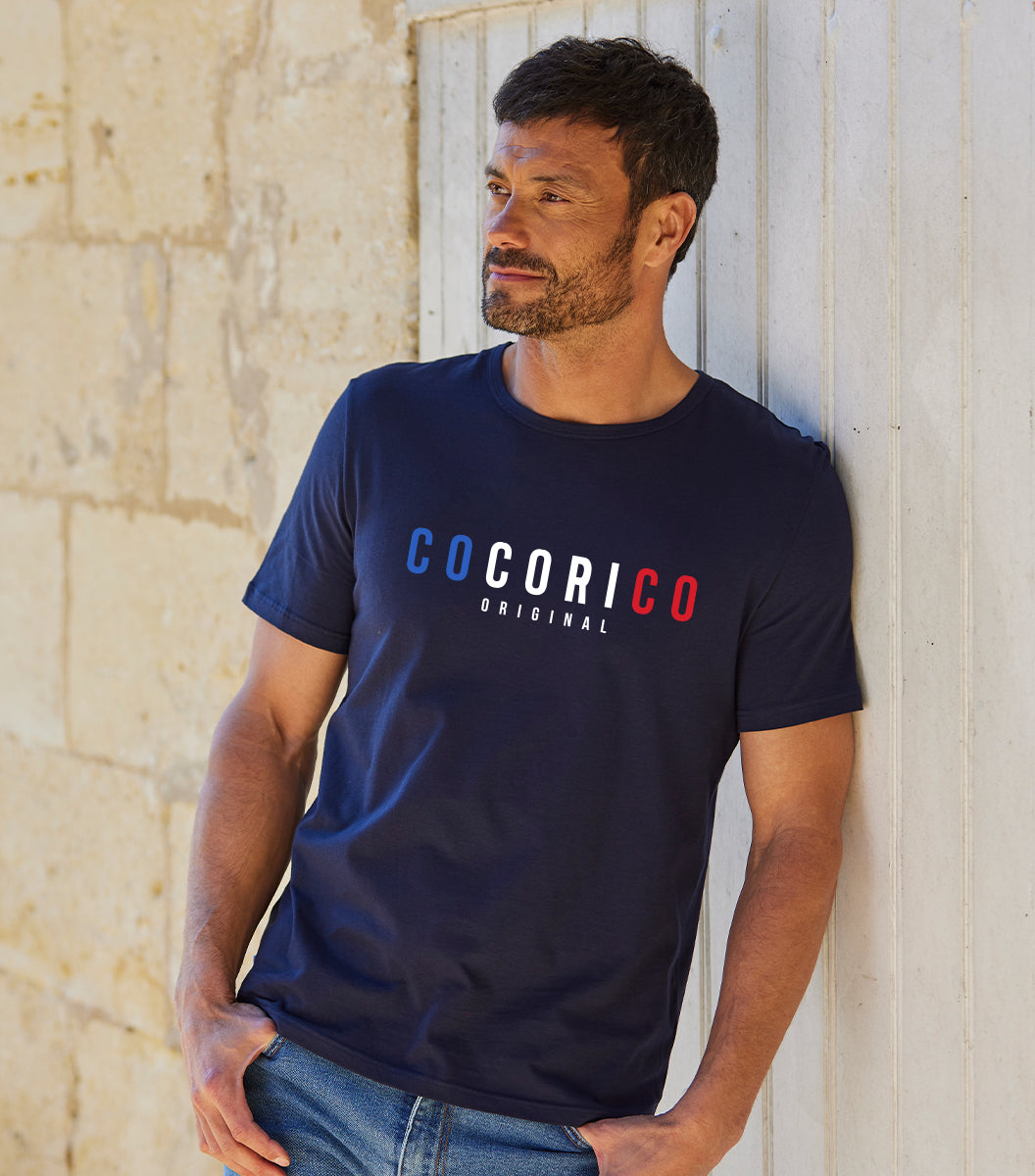 T-shirt Homme Marine - Signature