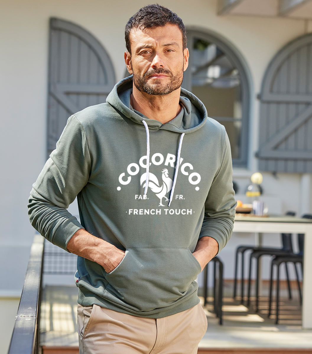 Sweat à capuche Homme Sauge - Coq Francais