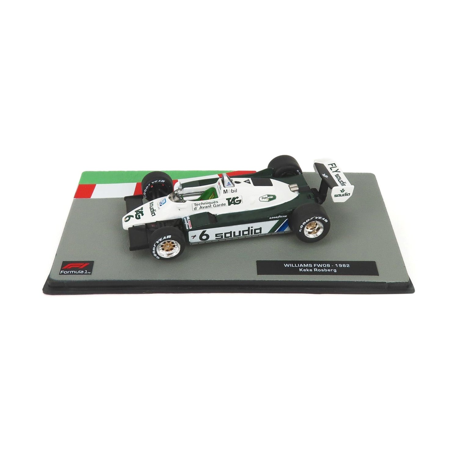 #6 Rosberg FW08 World Champion 1982 Fly Saudia 1:43 Car Model